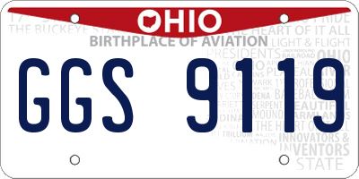 OH license plate GGS9119