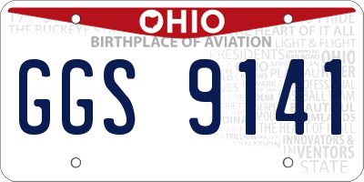 OH license plate GGS9141