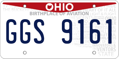 OH license plate GGS9161