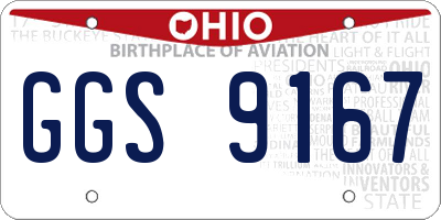 OH license plate GGS9167