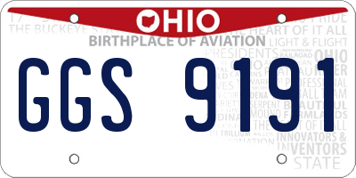 OH license plate GGS9191