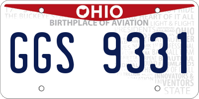 OH license plate GGS9331