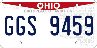 OH license plate GGS9459