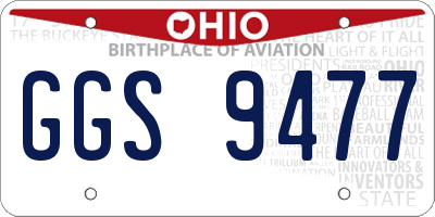 OH license plate GGS9477