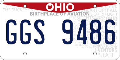 OH license plate GGS9486