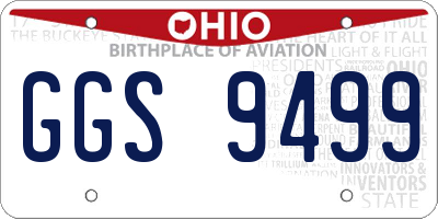 OH license plate GGS9499