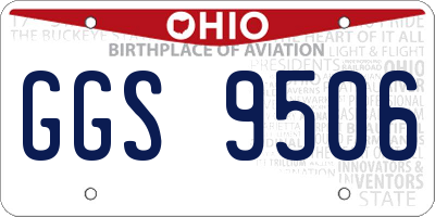OH license plate GGS9506