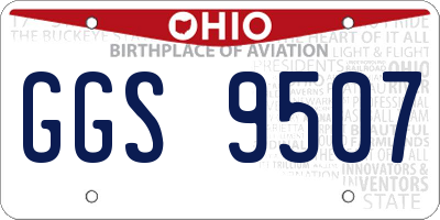 OH license plate GGS9507