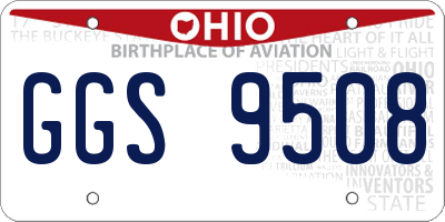 OH license plate GGS9508