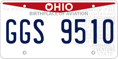 OH license plate GGS9510