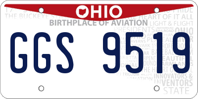 OH license plate GGS9519