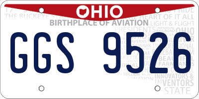 OH license plate GGS9526