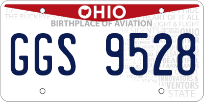 OH license plate GGS9528