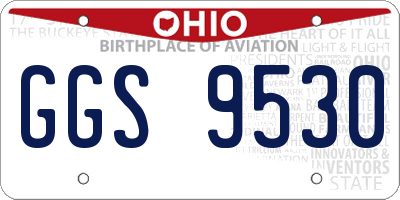 OH license plate GGS9530