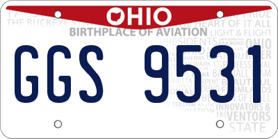 OH license plate GGS9531