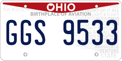 OH license plate GGS9533