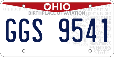 OH license plate GGS9541