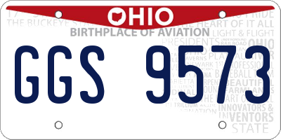 OH license plate GGS9573