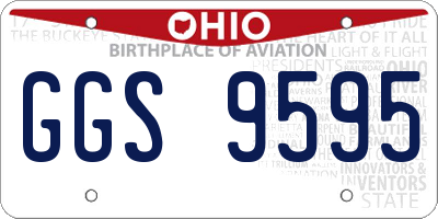 OH license plate GGS9595