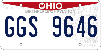 OH license plate GGS9646