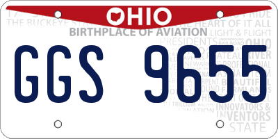 OH license plate GGS9655
