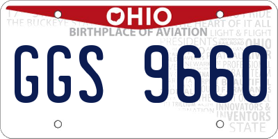 OH license plate GGS9660