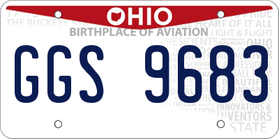 OH license plate GGS9683