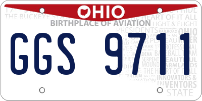 OH license plate GGS9711