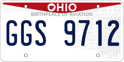 OH license plate GGS9712