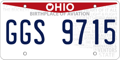 OH license plate GGS9715