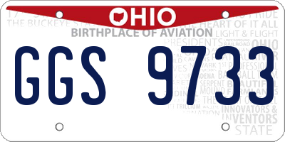 OH license plate GGS9733