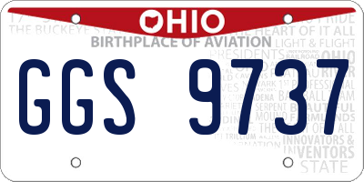 OH license plate GGS9737