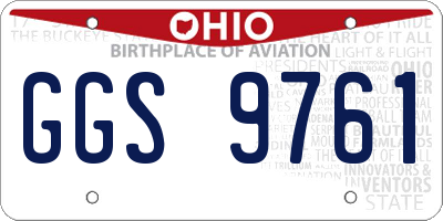 OH license plate GGS9761