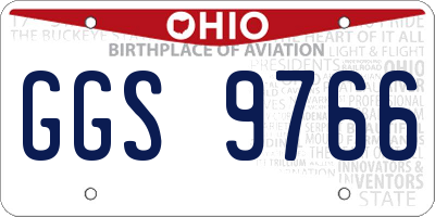 OH license plate GGS9766