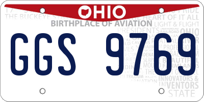 OH license plate GGS9769