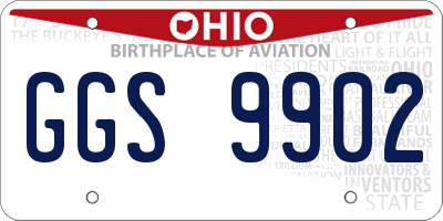 OH license plate GGS9902