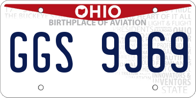 OH license plate GGS9969