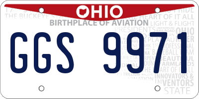 OH license plate GGS9971