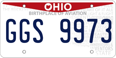 OH license plate GGS9973