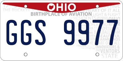 OH license plate GGS9977