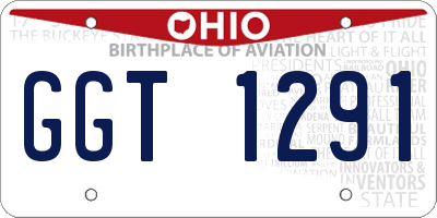 OH license plate GGT1291
