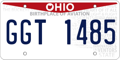 OH license plate GGT1485