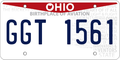 OH license plate GGT1561