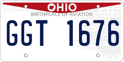 OH license plate GGT1676