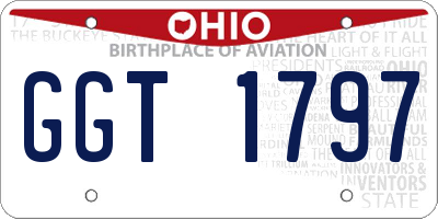 OH license plate GGT1797