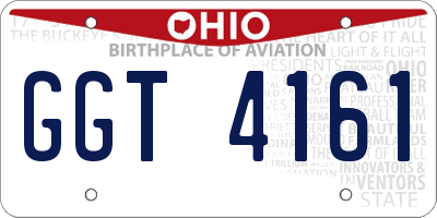 OH license plate GGT4161