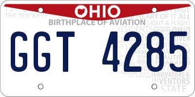 OH license plate GGT4285
