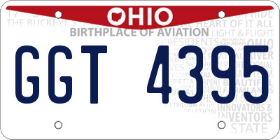 OH license plate GGT4395