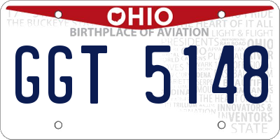 OH license plate GGT5148