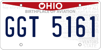 OH license plate GGT5161